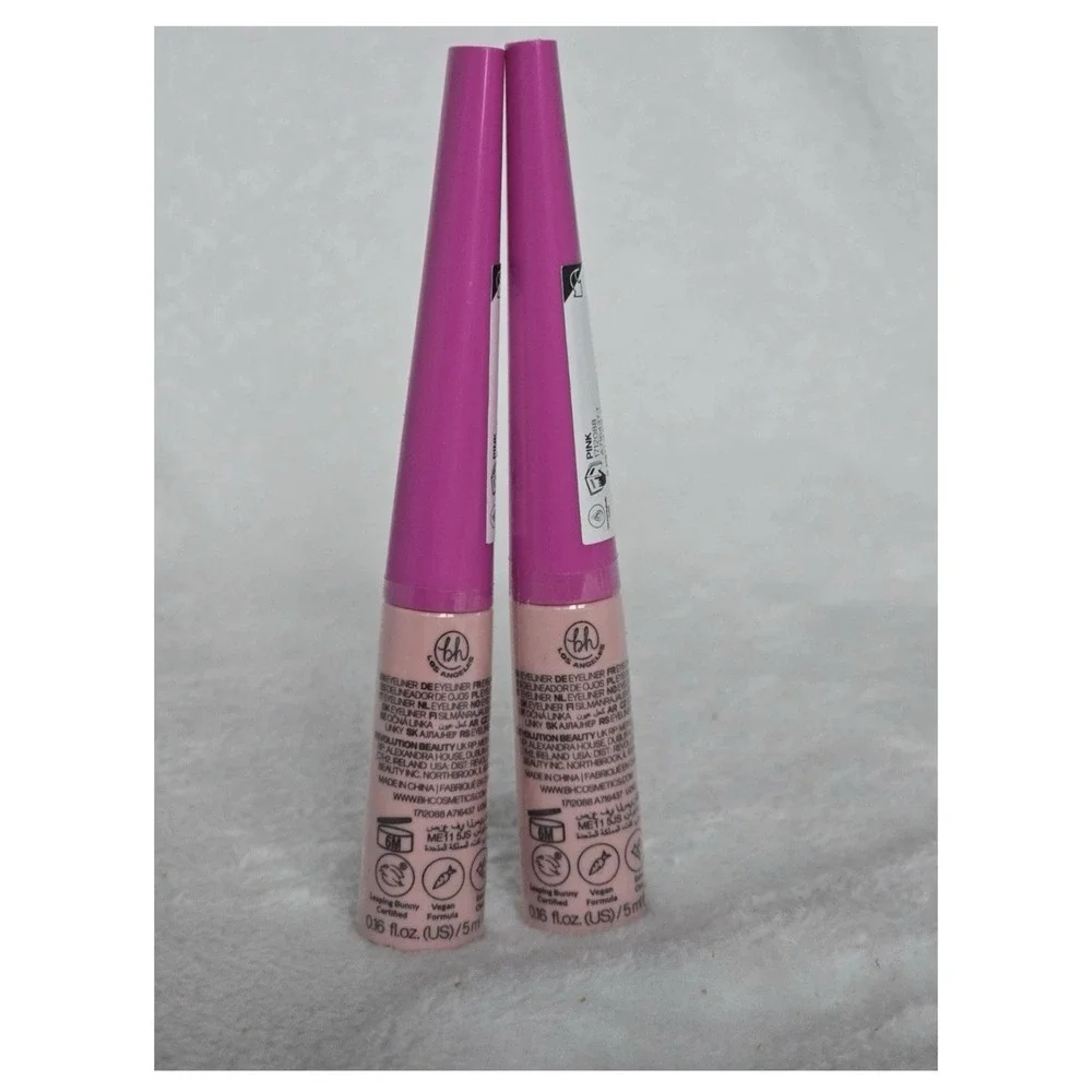 2x Bh Los Angeles Bold Ego Dip Liner Bright Pink Matte Liquid Eyeliner 0.16oz